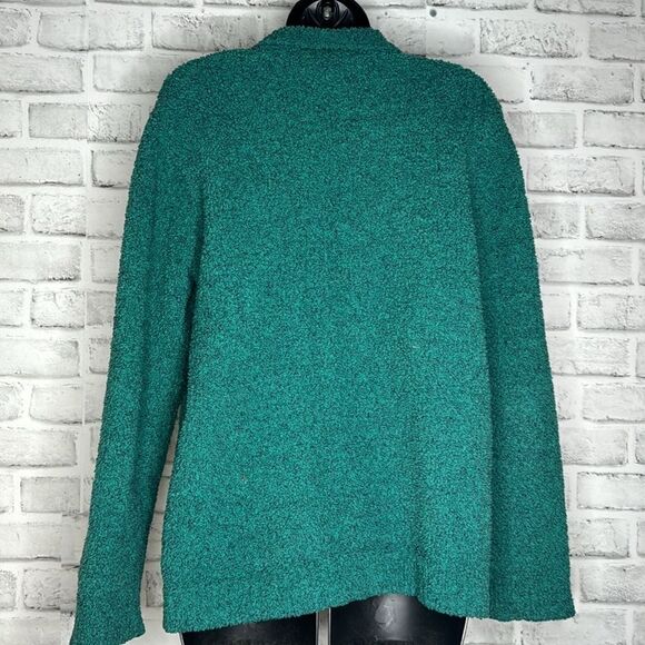 Natural Reflections Green Half Zip Fleece Pull Over Size Medium - Picture 4 of 6